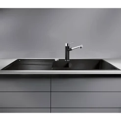 Blanco Metra 6 S 1.5 Bowl Inset Silgranit Composite Kitchen Sink & Waste with Reversible Drainer - 1000 x 500mm
