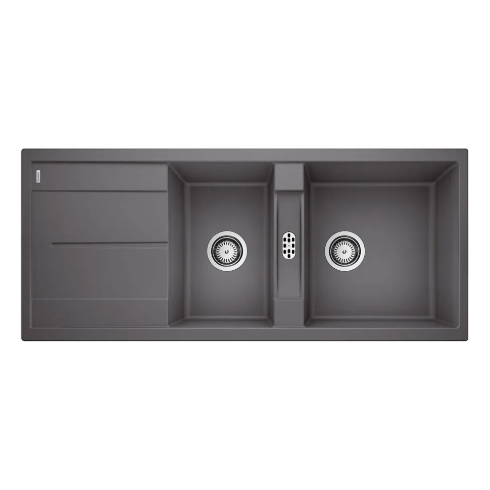 Blanco Metra 8 S 1.5 Bowl Inset Silgranit Composite Kitchen Sink & Waste with Reversible Drainer - 1160 x 500mm