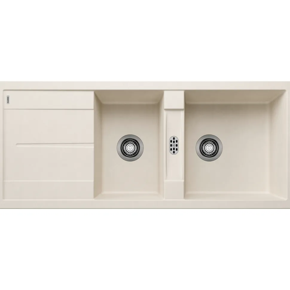 Blanco Metra 8 S 1.5 Bowl Inset Silgranit Composite Kitchen Sink & Waste with Reversible Drainer - 1160 x 500mm