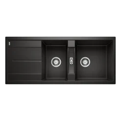 Blanco Metra 8 S 1.5 Bowl Inset Silgranit Composite Kitchen Sink & Waste with Reversible Drainer - 1160 x 500mm