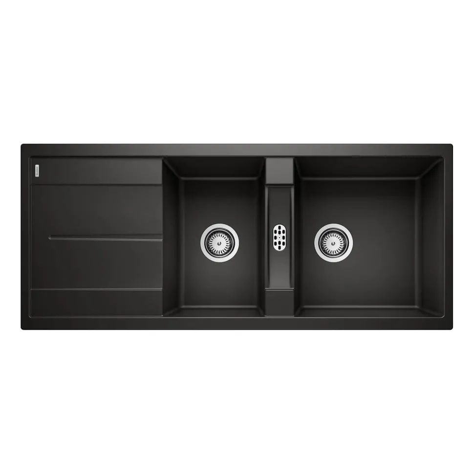 Blanco Metra 8 S 1.5 Bowl Inset Silgranit Composite Kitchen Sink & Waste with Reversible Drainer - 1160 x 500mm