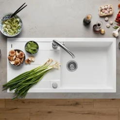 Blanco Metra XL 6 S 1 Bowl Inset Silgranit Composite Kitchen Sink & Waste with Reversible Drainer - 1000 x 500mm