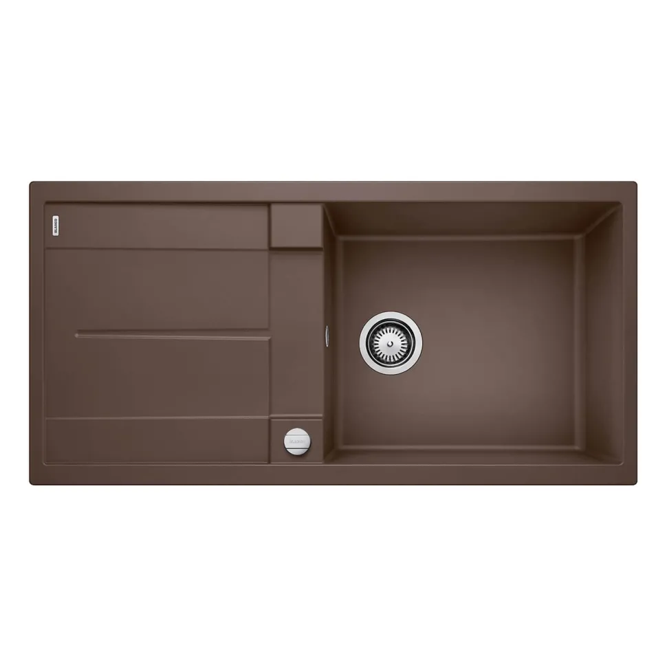 Blanco Metra XL 6 S 1 Bowl Inset Silgranit Composite Kitchen Sink & Waste with Reversible Drainer - 1000 x 500mm