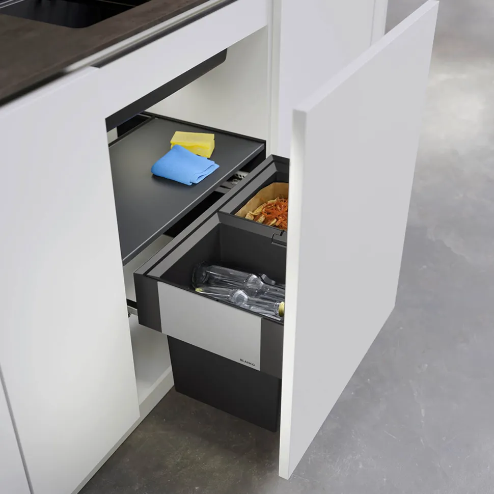 Blanco Select II Compact 60/2 34 litre 2 Container Waste Organiser for 600mm Kitchen Cabinets