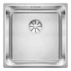 Blanco Solis 1 Bowl Undermount Brushed Stainless Steel Kitchen Sink & Waste - 440 x 440mm
