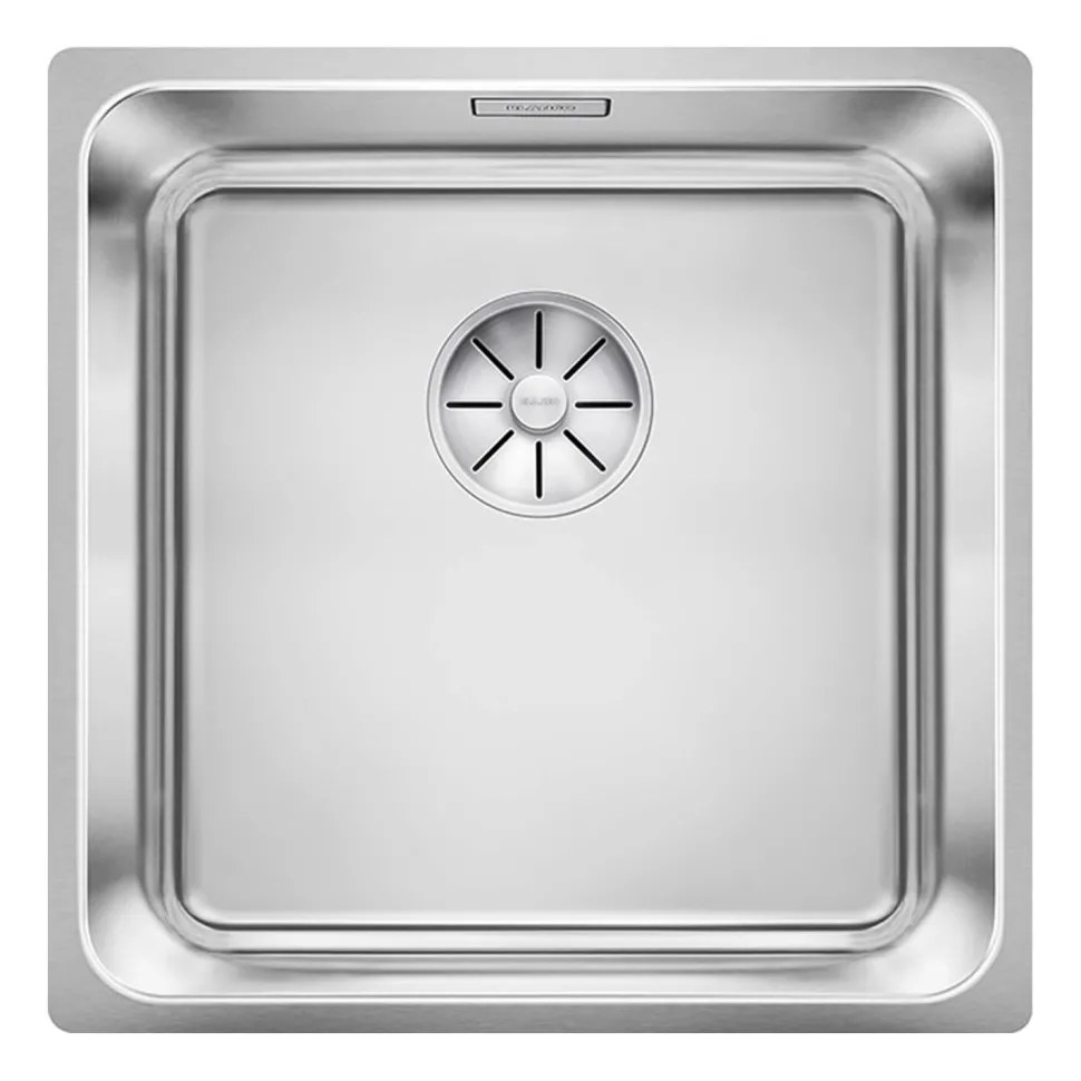 Blanco Solis 1 Bowl Undermount Brushed Stainless Steel Kitchen Sink & Waste - 440 x 440mm
