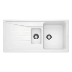 Blanco Sona 6 S 1.5 Bowl Inset Silgranit Composite Kitchen Sink & Waste with Reversible Drainer - 1000 x 500mm