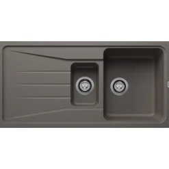 Blanco Sona 6 S 1.5 Bowl Inset Silgranit Composite Kitchen Sink & Waste with Reversible Drainer - 1000 x 500mm