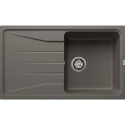 Blanco Sona 5 S Compact 1 Bowl Inset Silgranit Composite Kitchen Sink & Waste with Reversible Drainer - 860 x 500mm