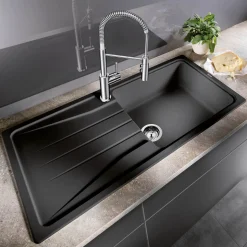 Blanco Sona XL 6 S 1 Bowl Inset Silgranit Composite Kitchen Sink & Waste with Reversible Drainer - 1000 x 500mm