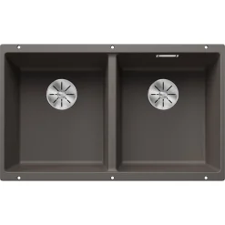 Blanco Subline 2 Bowl Undermount Silgranit Composite Kitchen Sink & Waste - 755 x 460mm