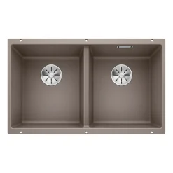 Blanco Subline 2 Bowl Undermount Silgranit Composite Kitchen Sink & Waste - 755 x 460mm