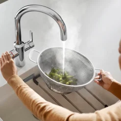 Blanco Tampera 3-in-1 Instant 100°C Boiling Water Mono Kitchen Mixer Tap - PVD Steel