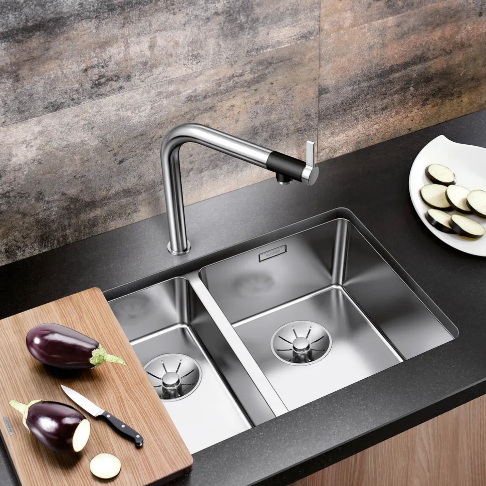 Blanco Vonda Ergonomic Control Chrome Mono Kitchen Mixer Tap