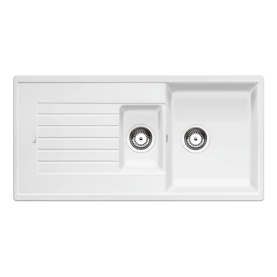 Blanco Zia 6 S 1.5 Bowl Inset Silgranit Composite Kitchen Sink & Waste with Reversible Drainer - 1000 x 500mm