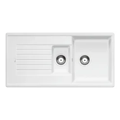 Blanco Zia 6 S 1.5 Bowl Inset Silgranit Composite Kitchen Sink & Waste with Reversible Drainer - 1000 x 500mm