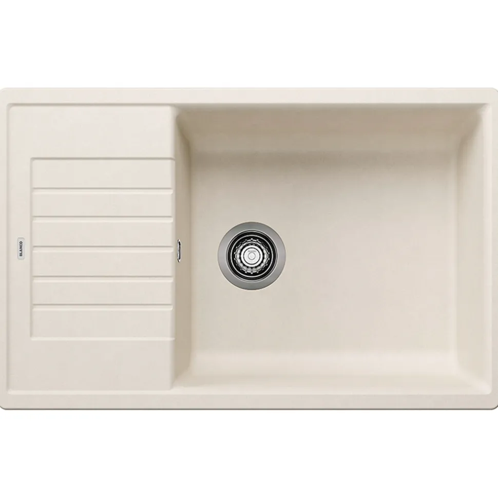 Blanco Zia XL 6 S Compact 1 Bowl Inset Silgranit Composite Kitchen Sink & Waste with Reversible Drainer - 780 x 500mm