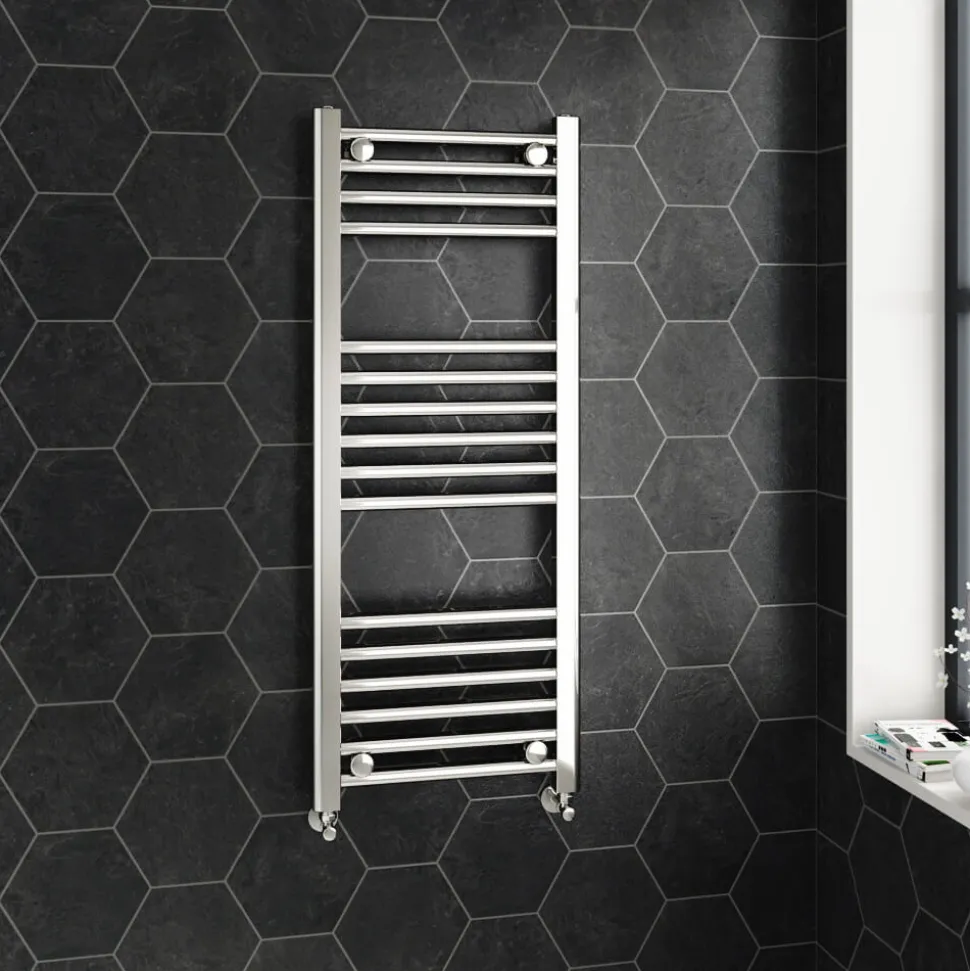 Brenton Chrome Straight Ladder Towel Radiator