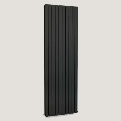 Brenton Flat Double Panel Vertical Radiator - Anthracite - 1800 x 600mm