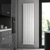 Brenton Flat Double Panel Vertical Radiator - 1800mm x 480mm - White