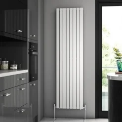 Brenton Flat Double Panel Vertical Radiator - 1800mm x 480mm - White