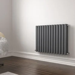 Brenton Oval Double Panel Horizontal Radiator - 600 x 780mm