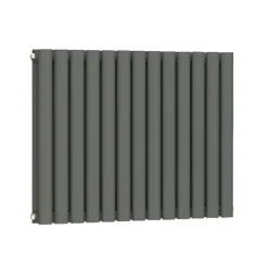 Brenton Oval Double Panel Horizontal Radiator - 600 x 780mm