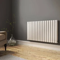 Brenton Oval Double Panel Horizontal Radiator - 600 x 1020mm