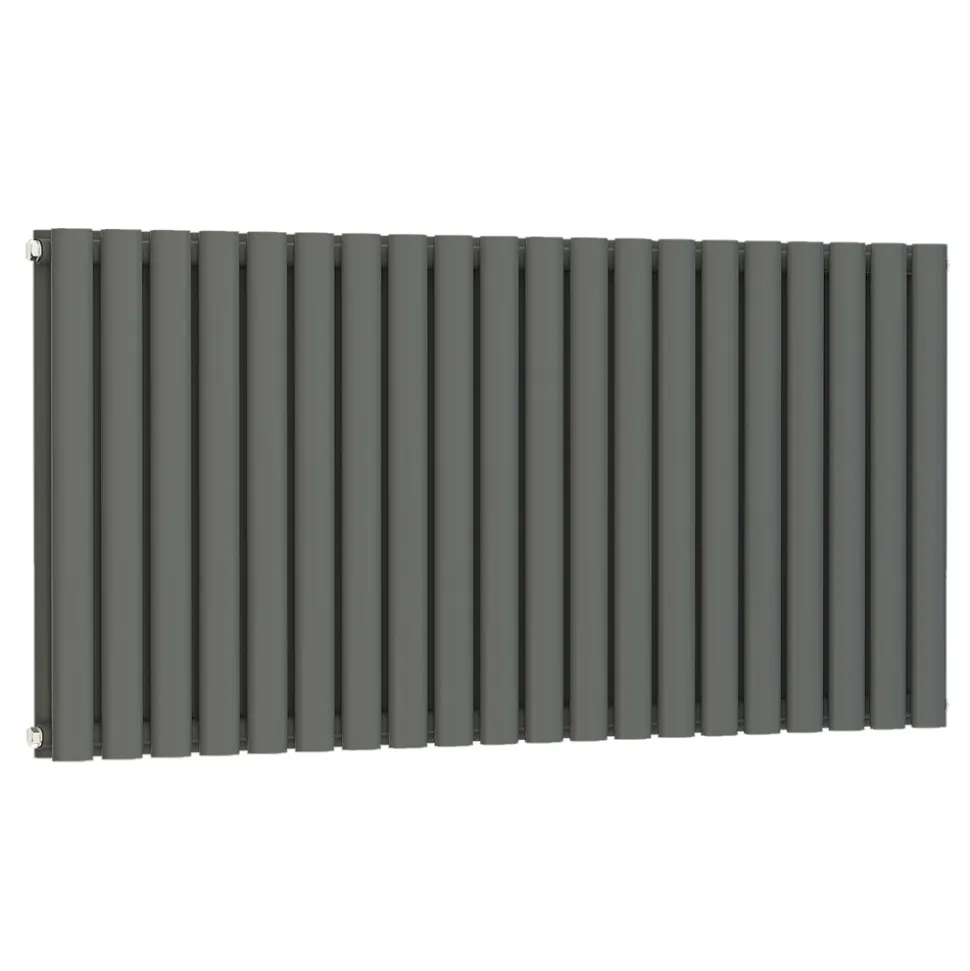 Brenton Oval Double Panel Horizontal Radiator - 600 x 1200mm