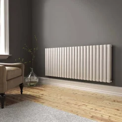Brenton Oval Double Panel Horizontal Radiator - 600 x 1440mm
