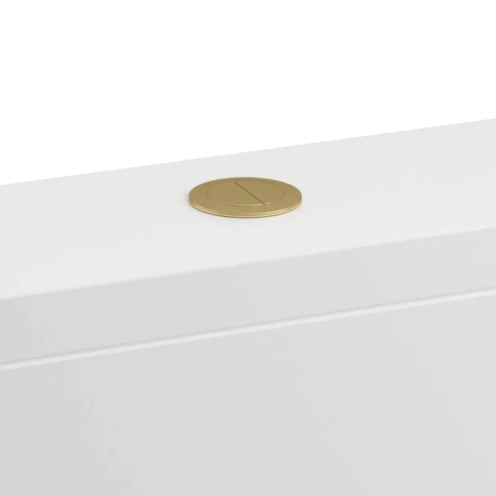 Britton Bathrooms Cistern Flush Button - Brushed Brass