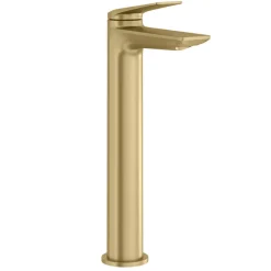 Britton Bathrooms Greenwich Tall Basin Mixer Tap - Brushed Brass