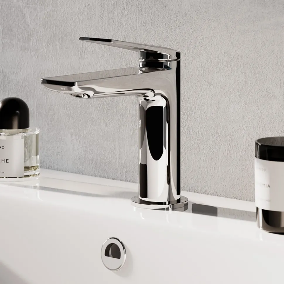 Britton Bathrooms Greenwich Mono Basin Mixer Tap - Chrome