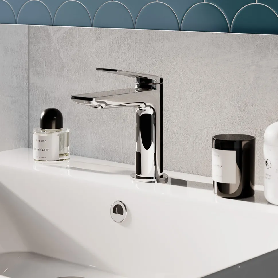 Britton Bathrooms Greenwich Mono Basin Mixer Tap - Chrome