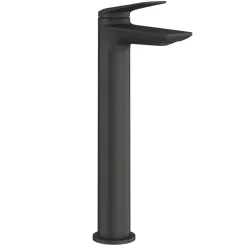 Britton Bathrooms Greenwich Tall Basin Mixer Tap - Matt Black