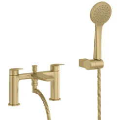Britton Bathrooms Greenwich Bath Shower Mixer - Brushed Brass