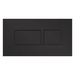 Britton Bathrooms Hoxton Dual Flush Plate and Cistern - Matt Black