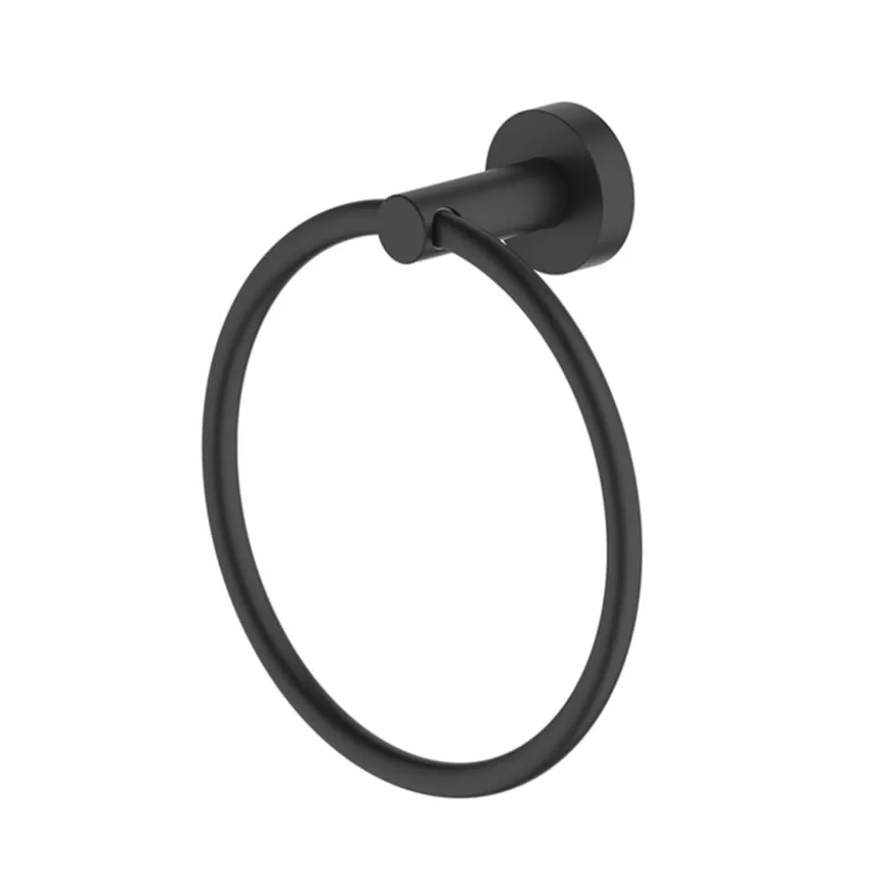 Britton Bathrooms Hoxton Towel Ring - Matt Black