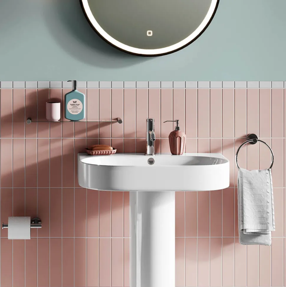 Britton Bathrooms Hoxton Towel Ring - Chrome