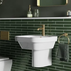 Britton Bathrooms Hoxton Towel Ring - Brushed Brass