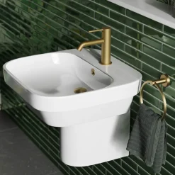 Britton Bathrooms Hoxton Towel Ring - Brushed Brass