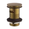 Britton Bathrooms Slotted Basin Waste - Brushed Brass