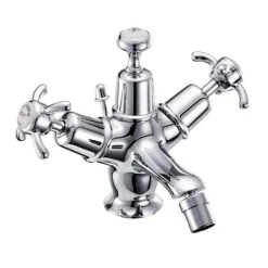 Burlington Anglesey Bidet Mixer Tap with Pop Up Waste