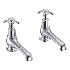 Burlington Anglesey Deck Mounted Bath Pillar Taps