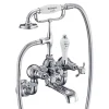 Burlington Anglesey Regent Tall Wall Mounted Bath Shower Mixer with Straight Valves