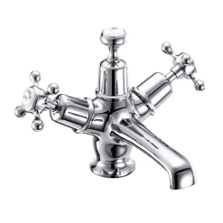 Burlington Claremont Basin Mixer Tap with High Central Indice & Waste