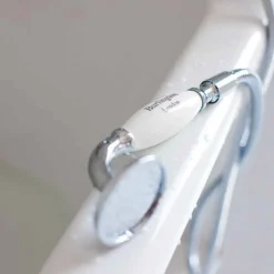 Burlington Claremont Deck Mounted Bath Shower Mixer with Straight Valves