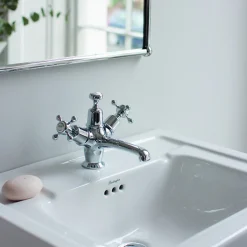Burlington Claremont Regent Basin Mixer Tap with High Central Indice & Waste