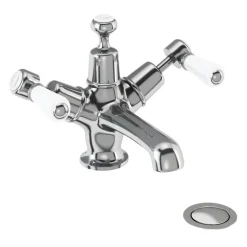 Burlington Kensington Basin Mixer Tap with High Central Indice & Waste