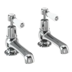 Burlington Kensington Deck Mounted Bath Pillar Taps